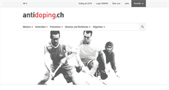 Desktop Screenshot of antidoping.ch