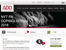 Tablet Screenshot of antidoping.dk