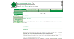 Desktop Screenshot of antidoping.cz