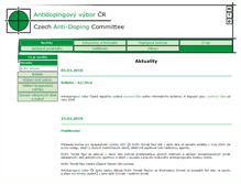 Tablet Screenshot of antidoping.cz